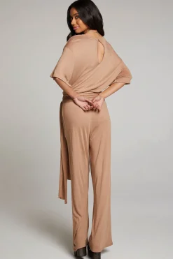 Best Sale Chaser Brand Heather Warm Taupe Jumpsuit