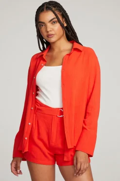 Outlet Chaser Brand Helena Flame Button Down