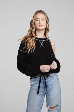 Cheap Chaser Brand Hendrix Shadow Black Pullover