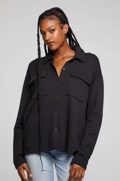 Online Chaser Brand Hyde Licorice Button Down