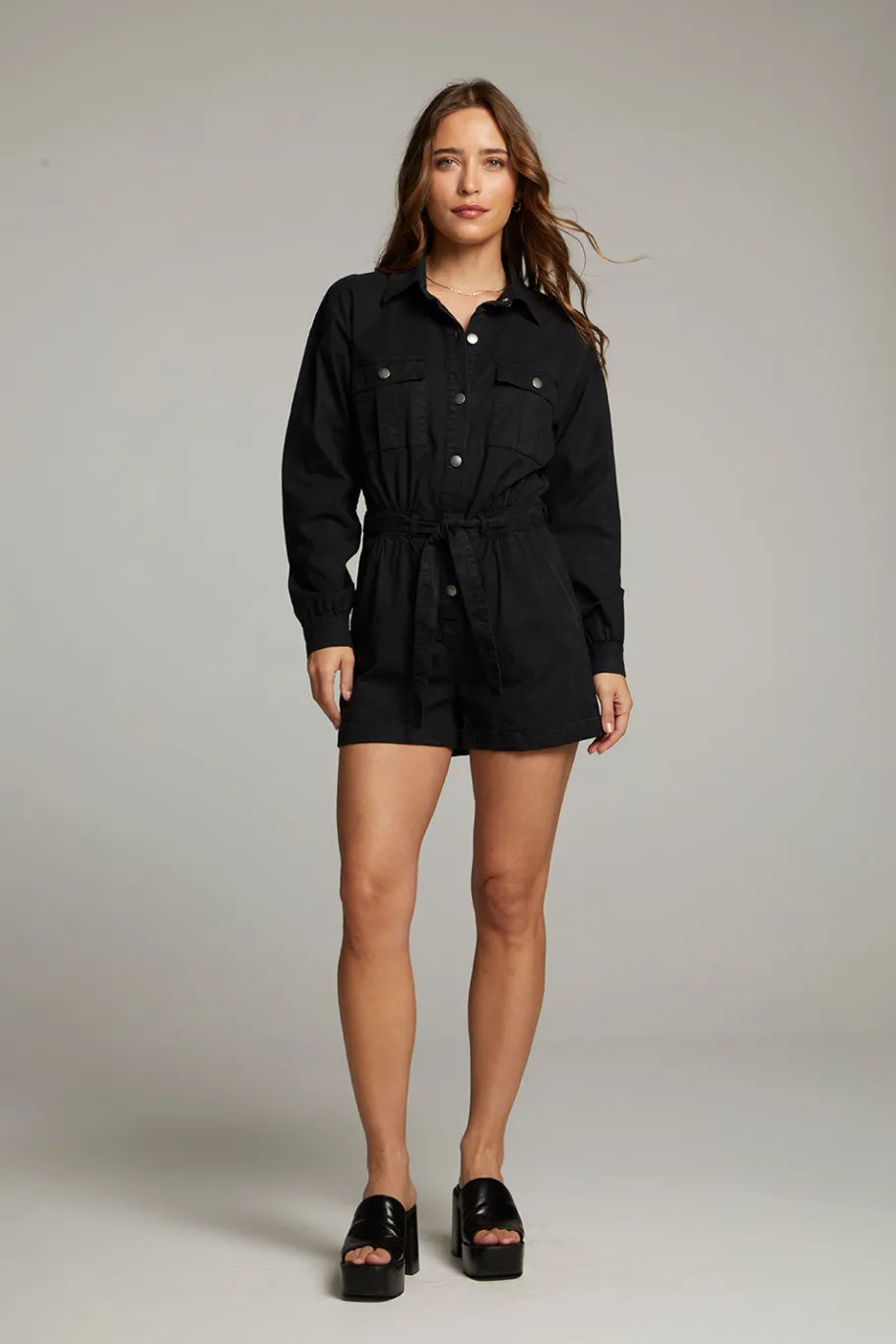 Outlet Chaser Brand Isabella Licorice Romper