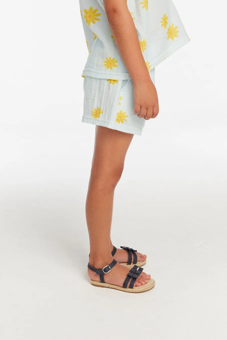 Store Chaser Brand Jade Powder Blue Daisy Girls Short
