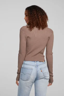 Flash Sale Chaser Brand Jayla Deep Taupe Cardigan
