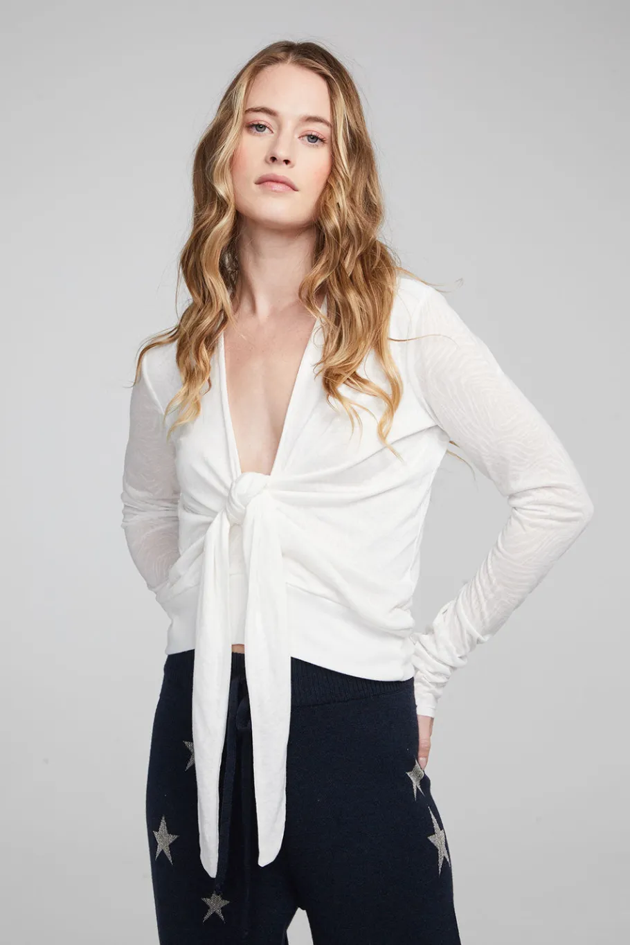 Fashion Chaser Brand Jeni Bright White Long Sleeve