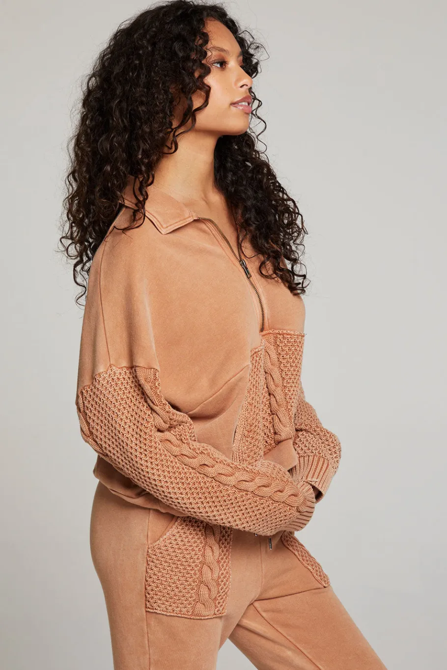 Outlet Chaser Brand Joe Toffee Half Zip