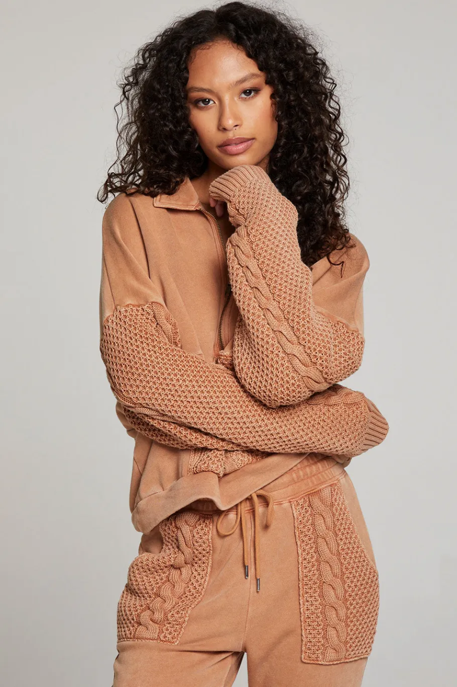 Outlet Chaser Brand Joe Toffee Half Zip
