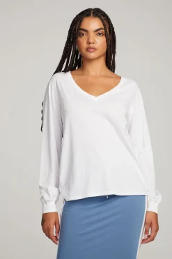 Shop Chaser Brand Kara White Long Sleeve