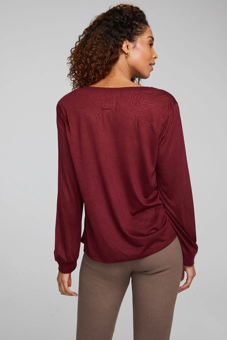 Best Sale Chaser Brand Kara Wine Red Long Sleeve