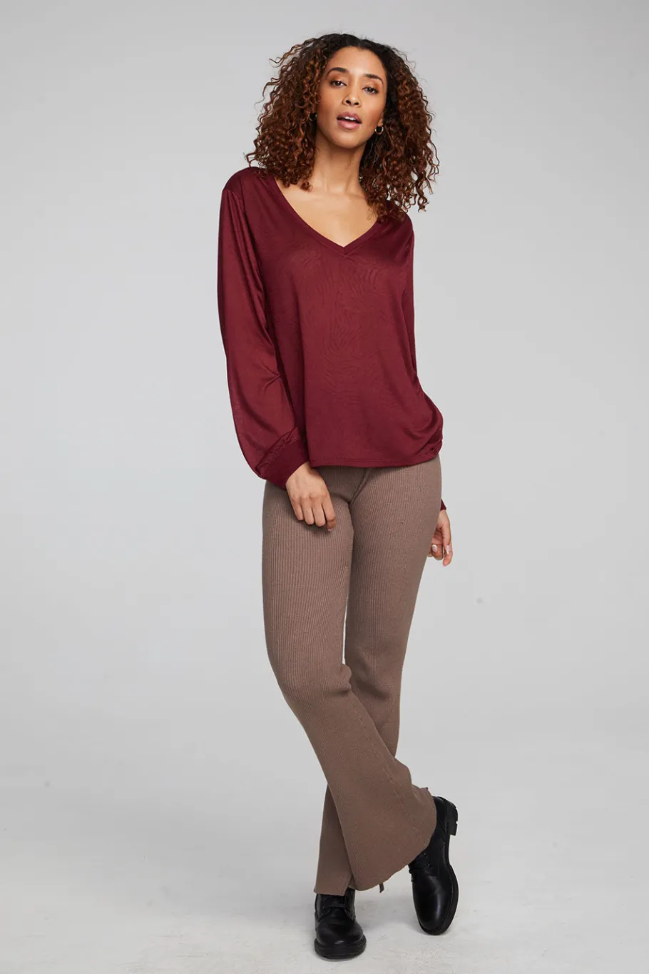 Best Sale Chaser Brand Kara Wine Red Long Sleeve
