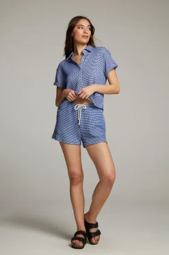 Flash Sale Chaser Brand Key West Cobalt Blue Button Down Top