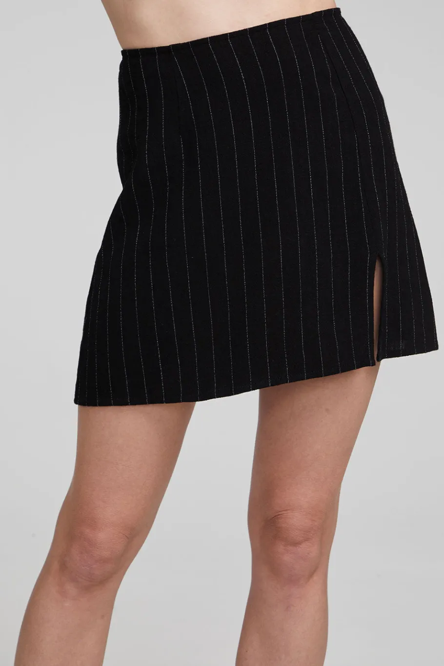 Sale Chaser Brand Kiss Beverly Pinstripe Mini Skirt