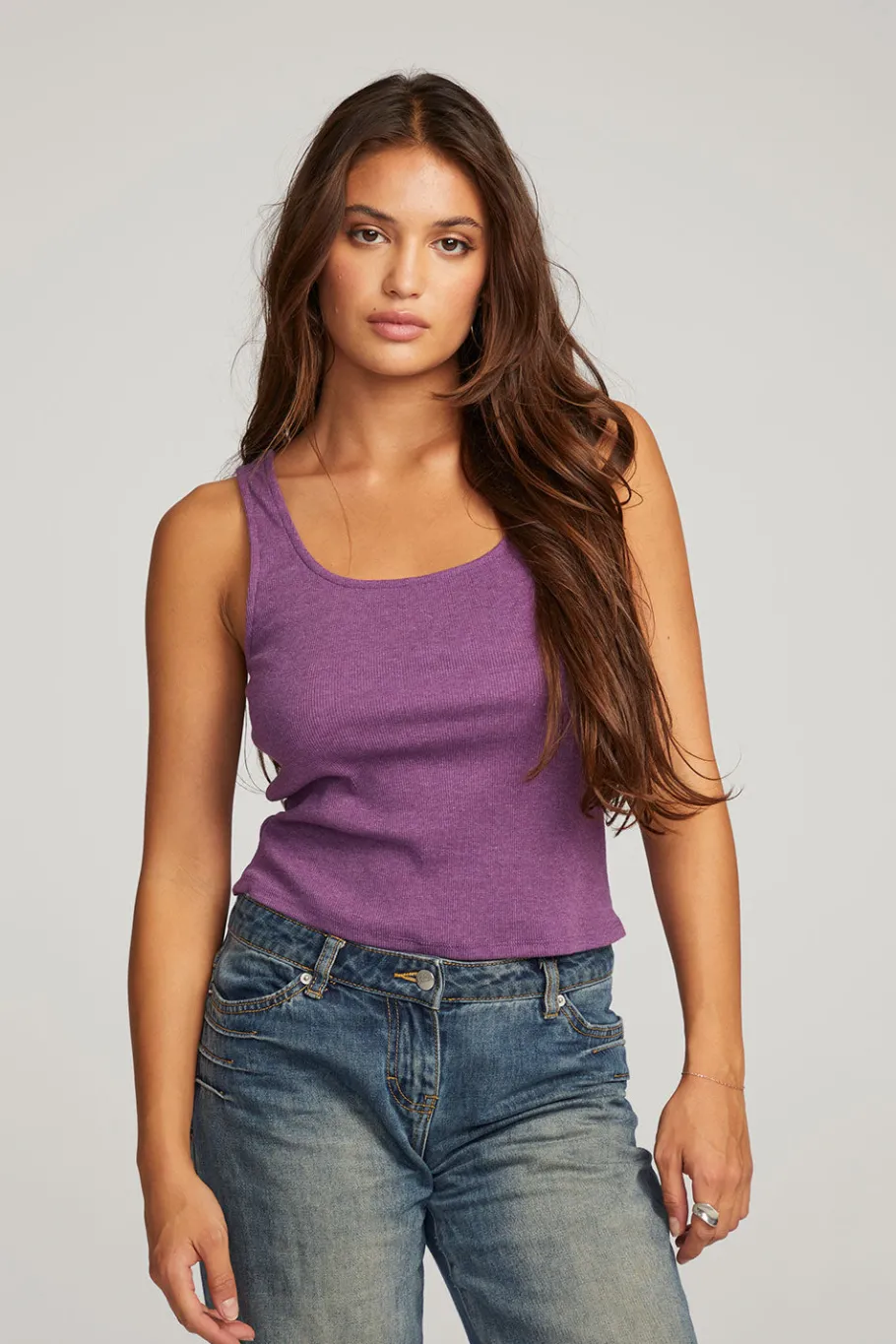 Outlet Chaser Brand Lander Eggplant Tank