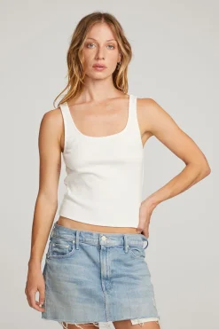 Discount Chaser Brand Lander White Tank