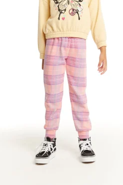 Shop Chaser Brand Leila Cotton Candy Plaid Jogger