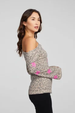 Online Chaser Brand Leopard Star Long Sleeve