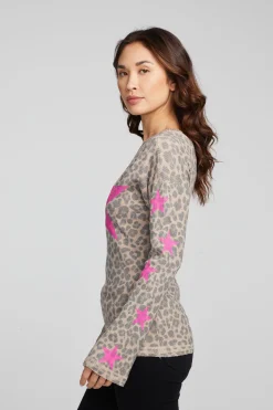 Online Chaser Brand Leopard Star Long Sleeve
