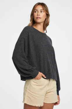 Shop Chaser Brand Lesh Long Sleeve Tee - Black Onyx