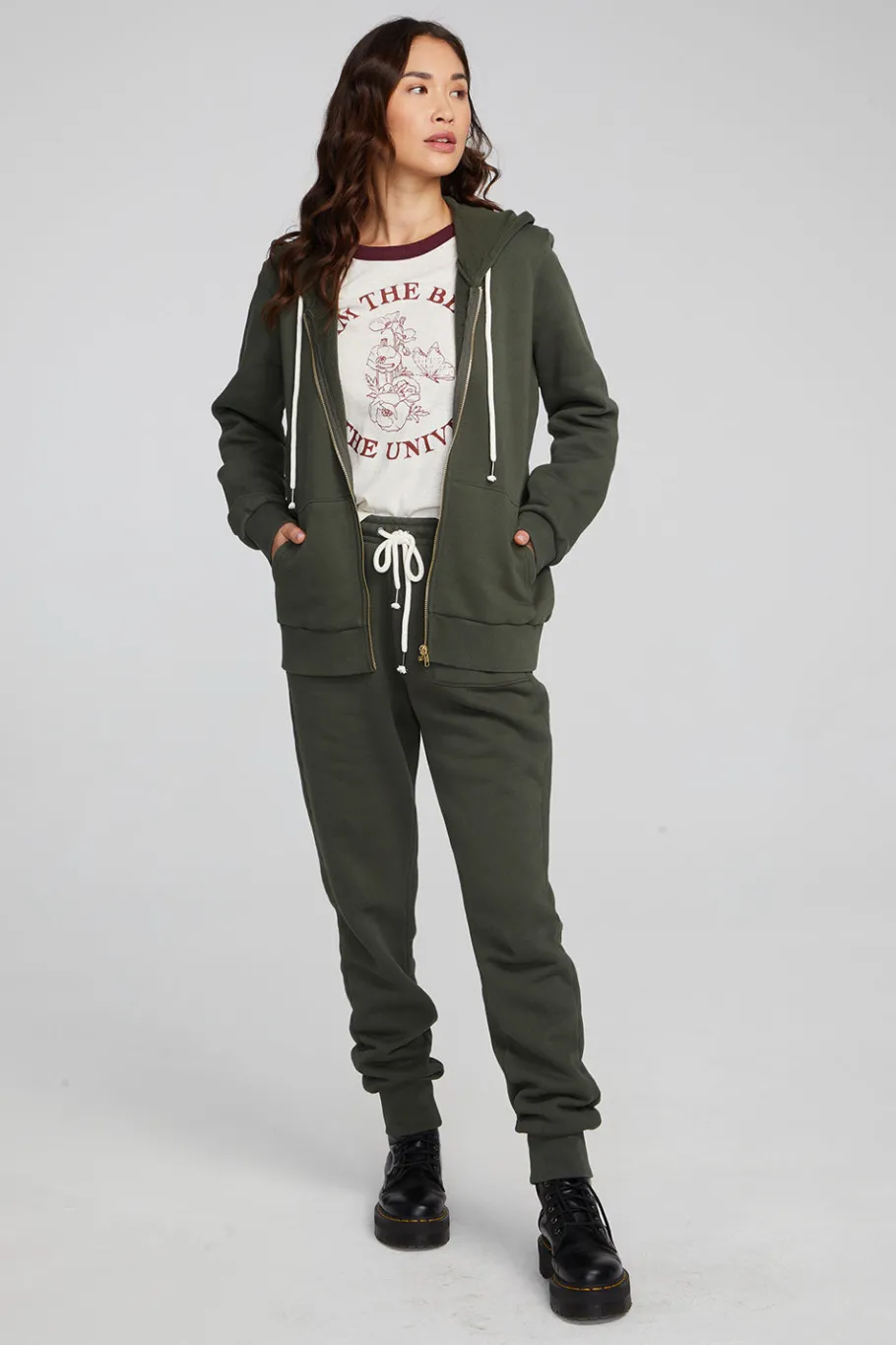 Store Chaser Brand Lex Forest Night Zip Up Hoodie