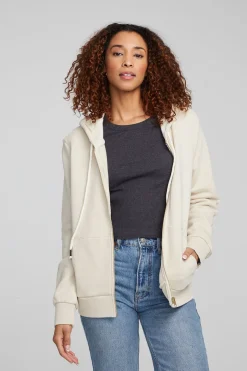 Store Chaser Brand Lex Oatmeal Zip Up Hoodie