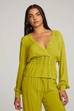 Cheap Chaser Brand Liberty Citron Blouse