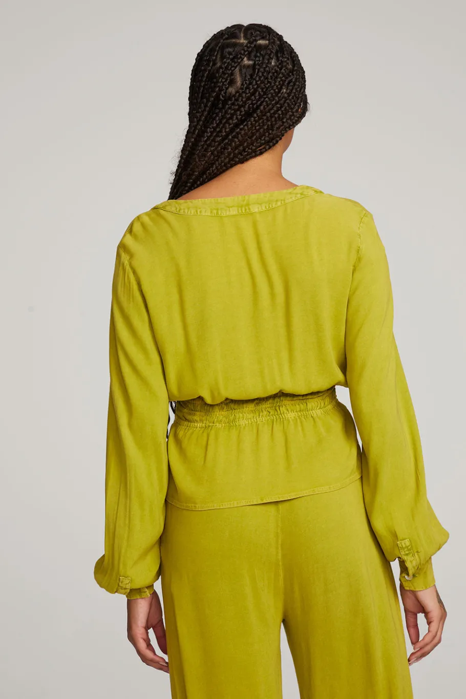 Cheap Chaser Brand Liberty Citron Blouse