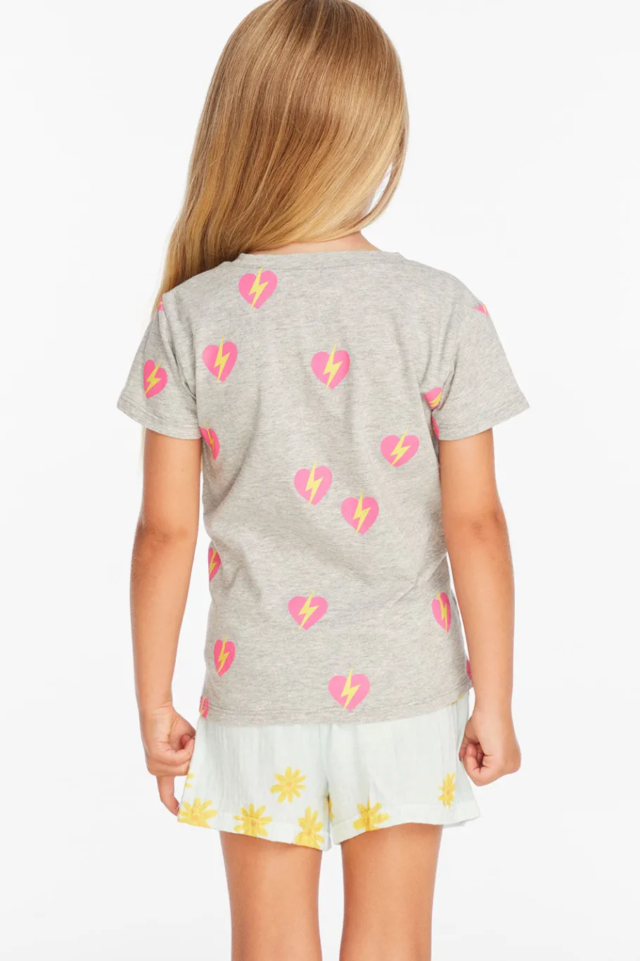 Flash Sale Chaser Brand Lightning Heart Girls Tee