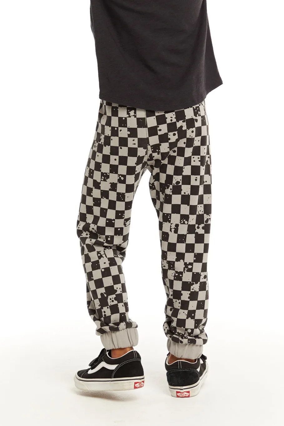 Hot Chaser Brand Lightning Splatter Checker Joggers