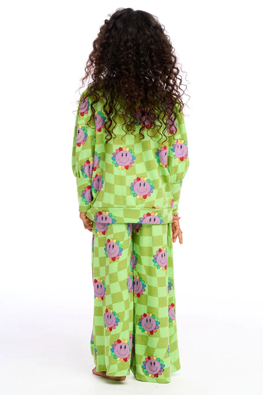 New Chaser Brand Lime Checkered Daisy