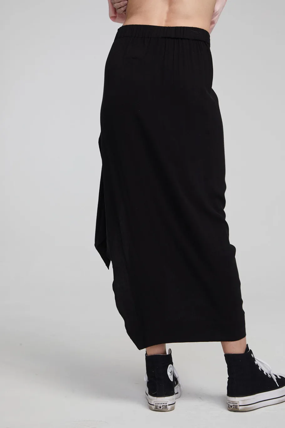 Hot Chaser Brand Lindsay Shadow Black Midi Skirt