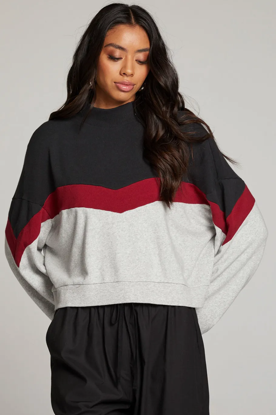 Flash Sale Chaser Brand Liz Fire Color Block Pullover