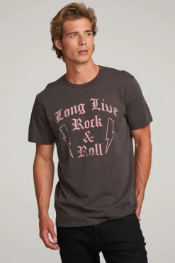 Best Sale Chaser Brand Long Live Rock Mens Tee