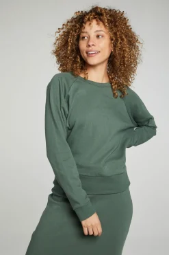 Fashion Chaser Brand Long Sleeve Crew Neck Raglan Pullover