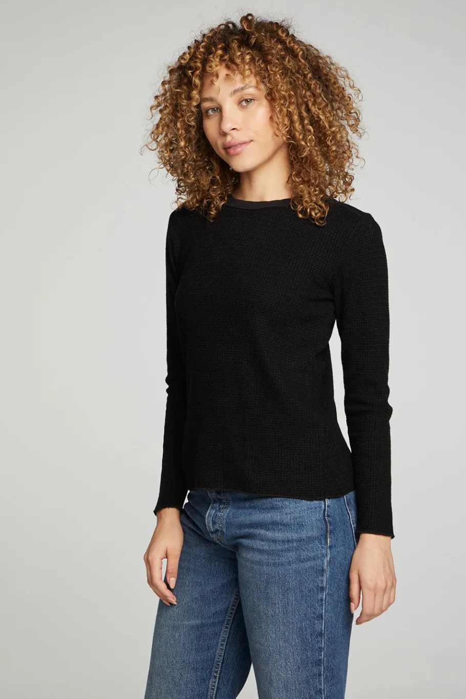 New Chaser Brand Long Sleeve Crew Neck Tee