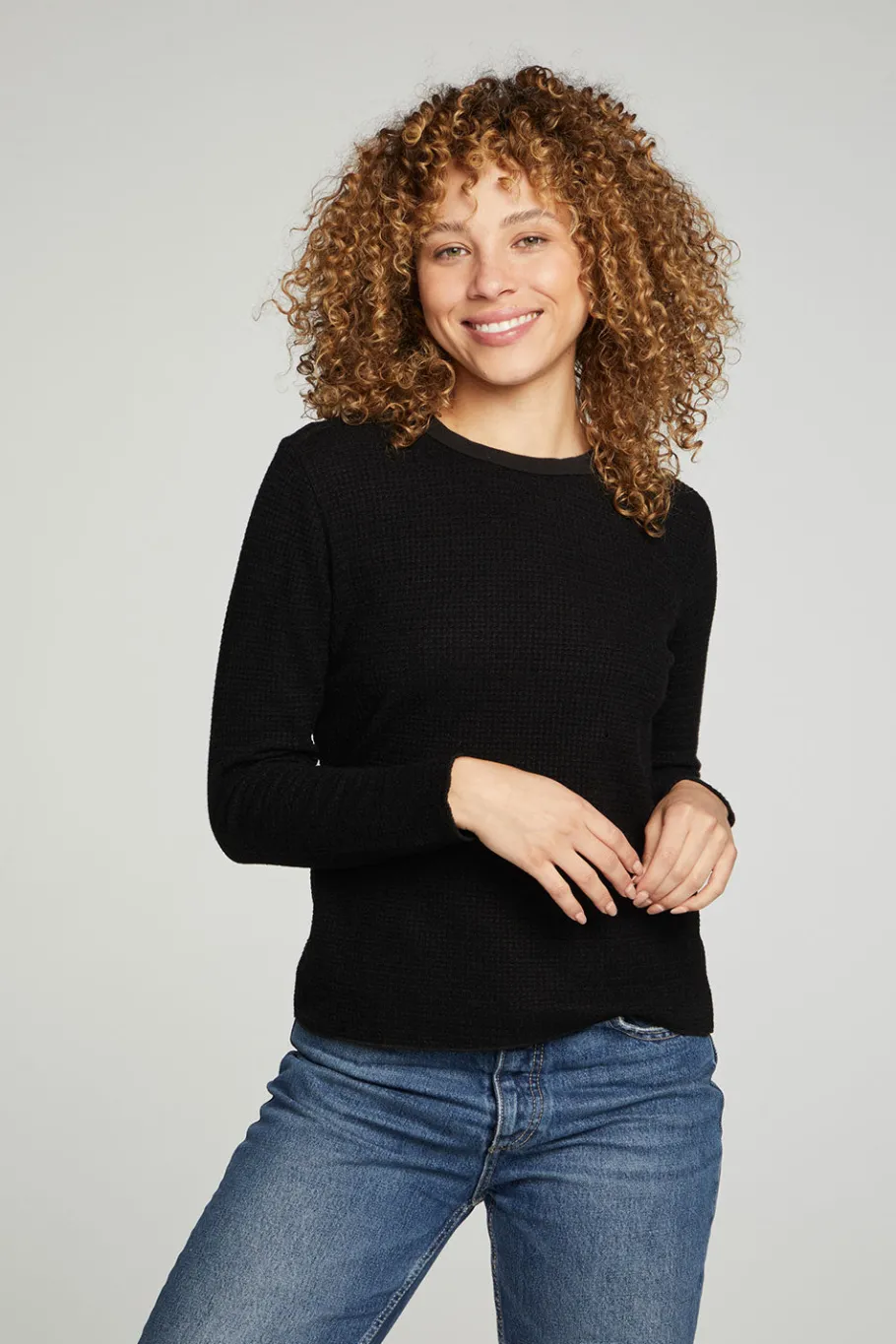 New Chaser Brand Long Sleeve Crew Neck Tee