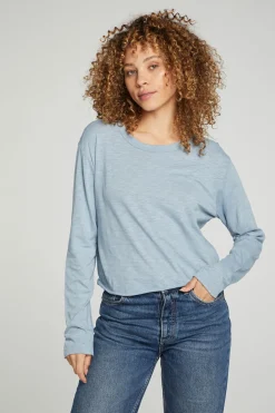 Hot Chaser Brand Long Sleeve Cropped Tee