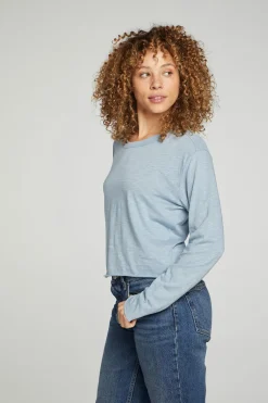 Hot Chaser Brand Long Sleeve Cropped Tee