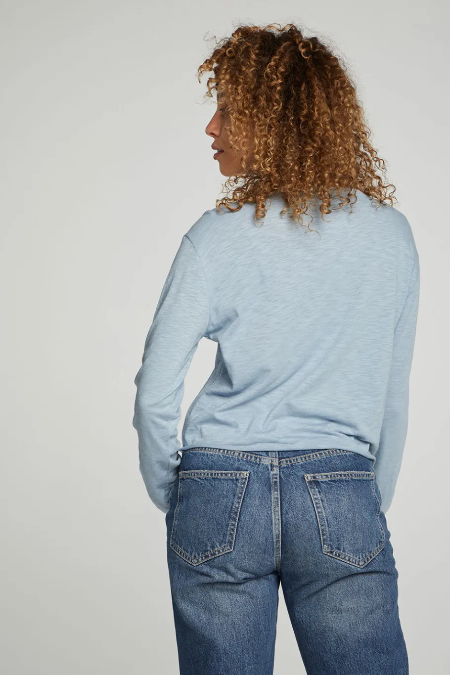 Hot Chaser Brand Long Sleeve Cropped Tee