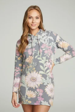 Outlet Chaser Brand Long Sleeve Hoodie Dress