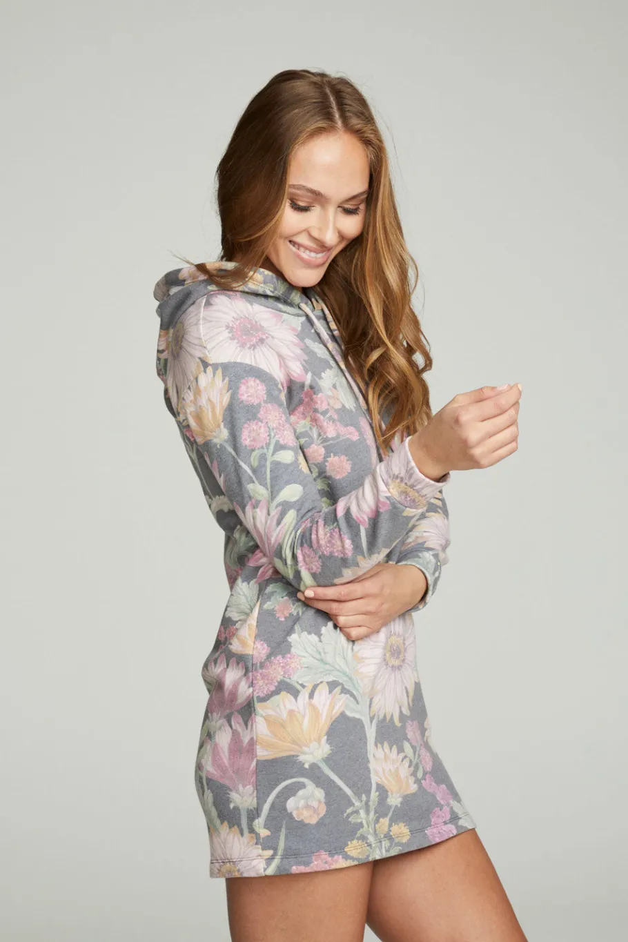 Outlet Chaser Brand Long Sleeve Hoodie Dress