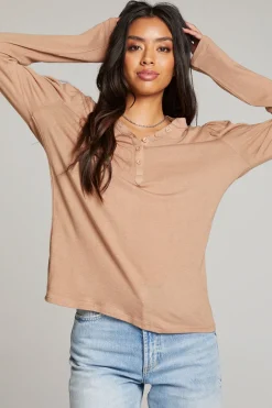 Discount Chaser Brand Lotus Warm Taupe Long Sleeve