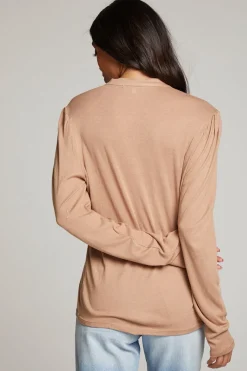 Discount Chaser Brand Lotus Warm Taupe Long Sleeve