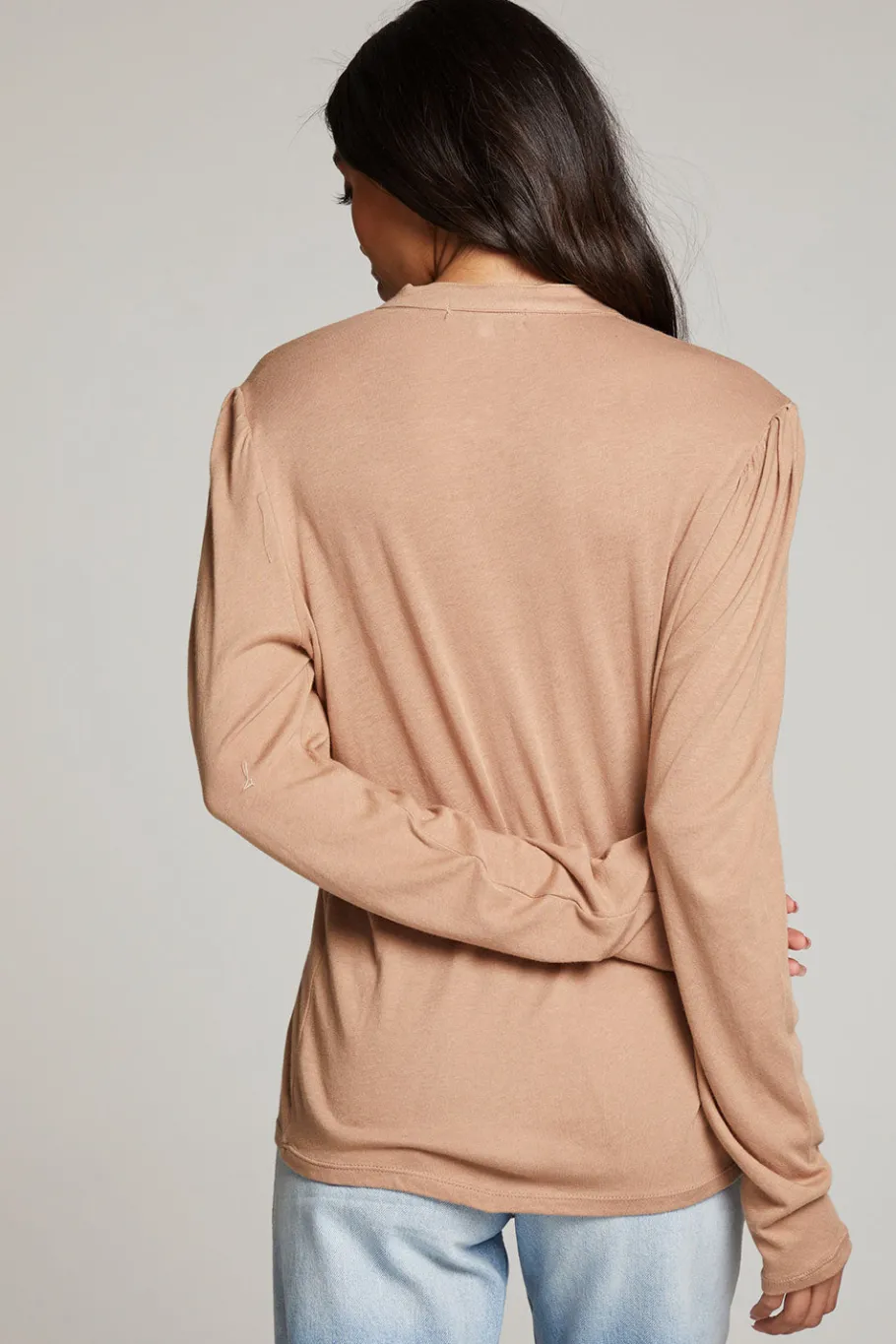 Discount Chaser Brand Lotus Warm Taupe Long Sleeve