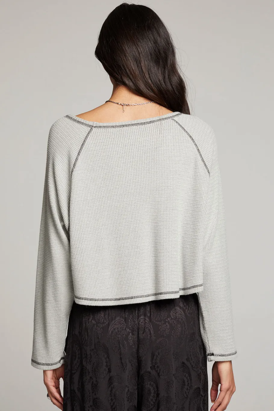 Fashion Chaser Brand Lucy Heather Grey Long Sleeve