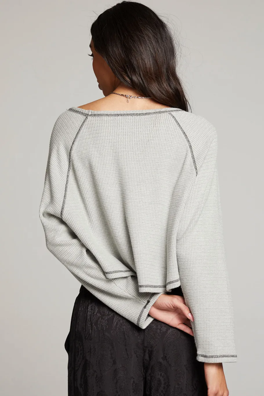 Fashion Chaser Brand Lucy Heather Grey Long Sleeve