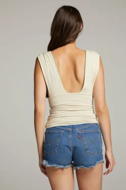 Outlet Chaser Brand Magic Whitecap Grey And Piquant Green Reversible Tank Top