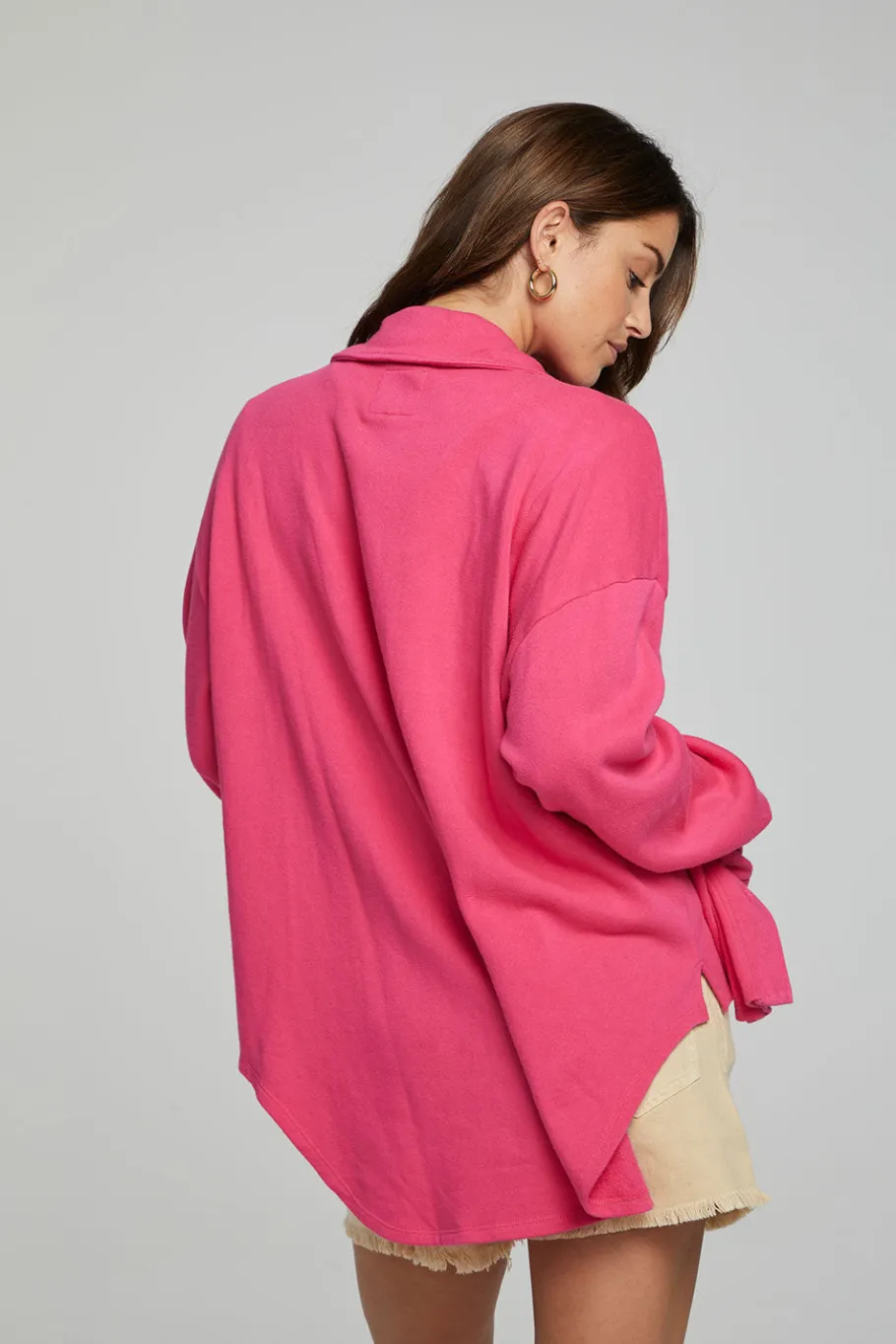 Best Chaser Brand Malone Button Down - Fuchsia