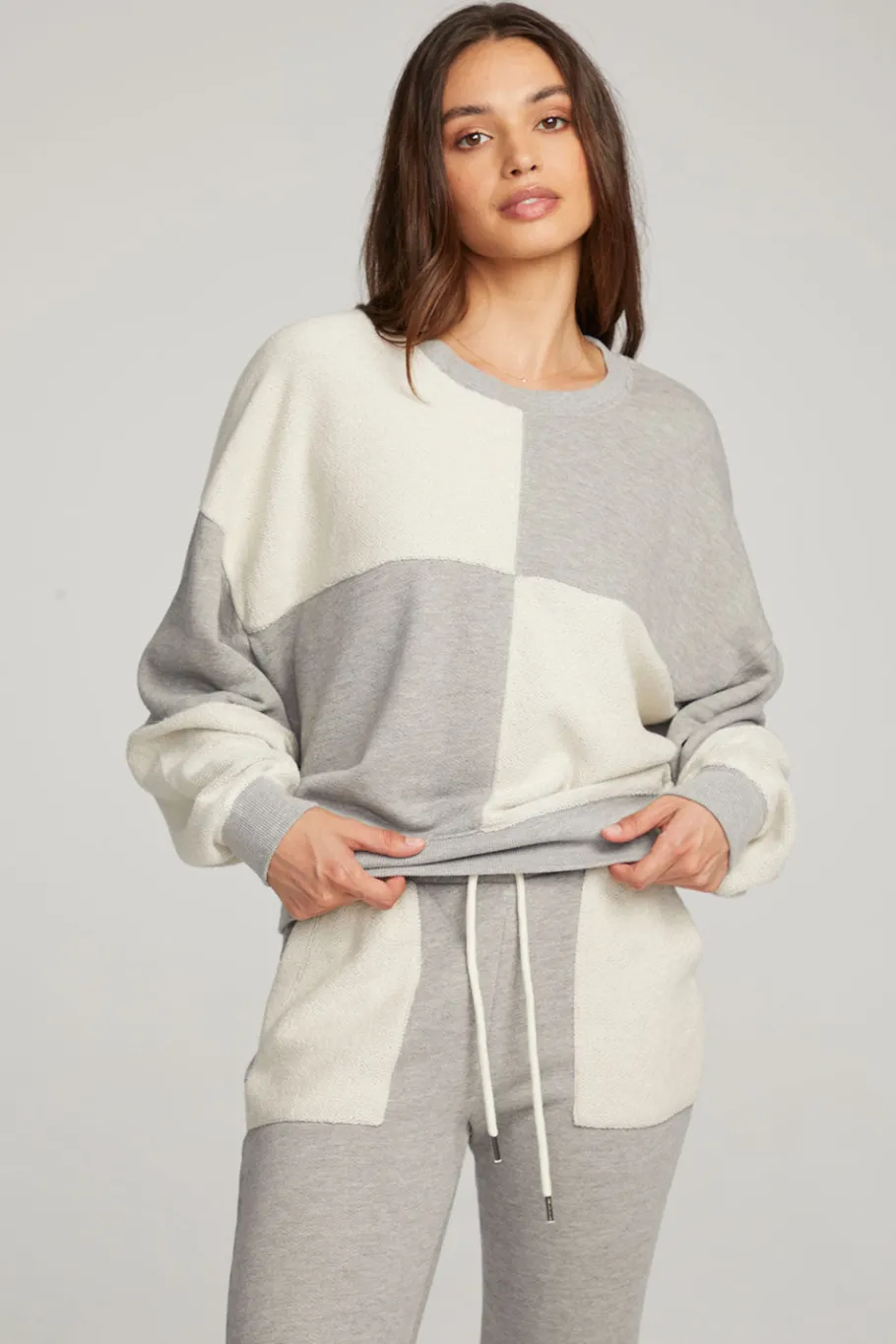Store Chaser Brand Marie Heather Grey Pullover