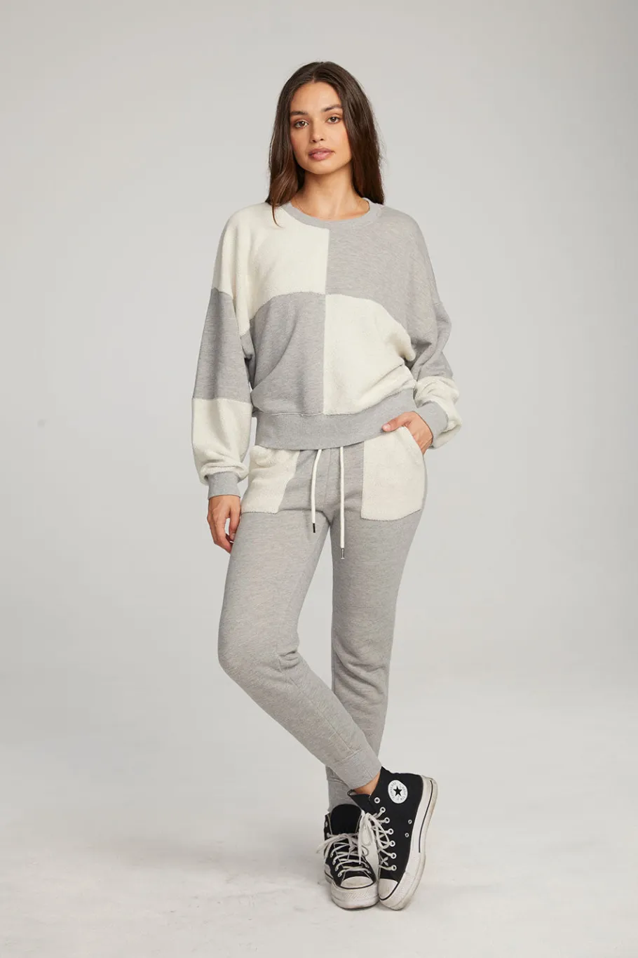 Store Chaser Brand Marie Heather Grey Pullover