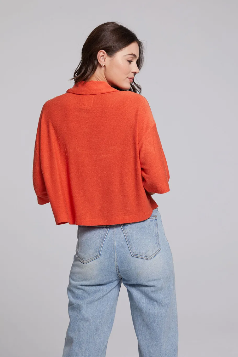 Store Chaser Brand Marine Crop Button Down - Tigerlily