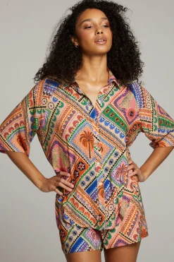 Fashion Chaser Brand Marlin Paradise Mystic Button Up